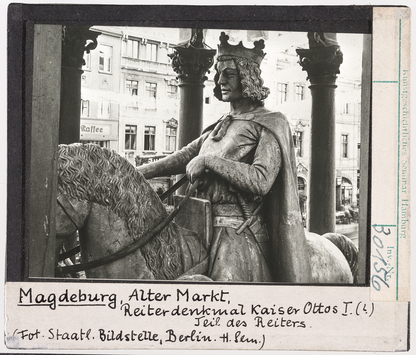 Vorschaubild Magdeburg: Alter Markt, Magdeburger Reiter (Otto I.?), Detail 